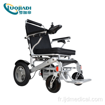 fauteuil roulant électrique en aluminium avec batterie au lithium